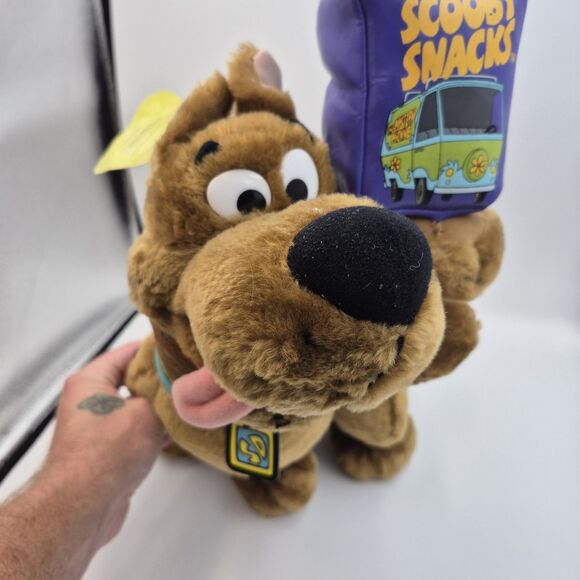 Cartoon Network Scooby Doo Plush Stuffed Animal 18'' Brown Sitting Purple Bag - Picture 7 of 7